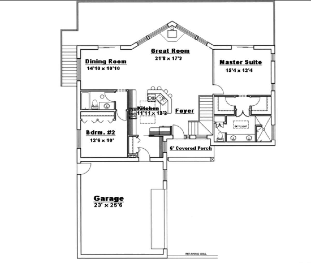 Main Floor for House Plan #039-00197