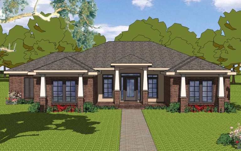 House Plan House Plan #14602 Front Elevation