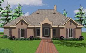 French Country House Plan #6471-00074 Elevation Photo