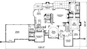 Floorplan 1 for House Plan #5633-00157