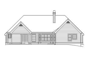 Ranch House Plan #5633-00158 Elevation Photo