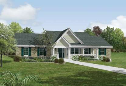 Southern House Plan #5633-00159 Elevation Photo