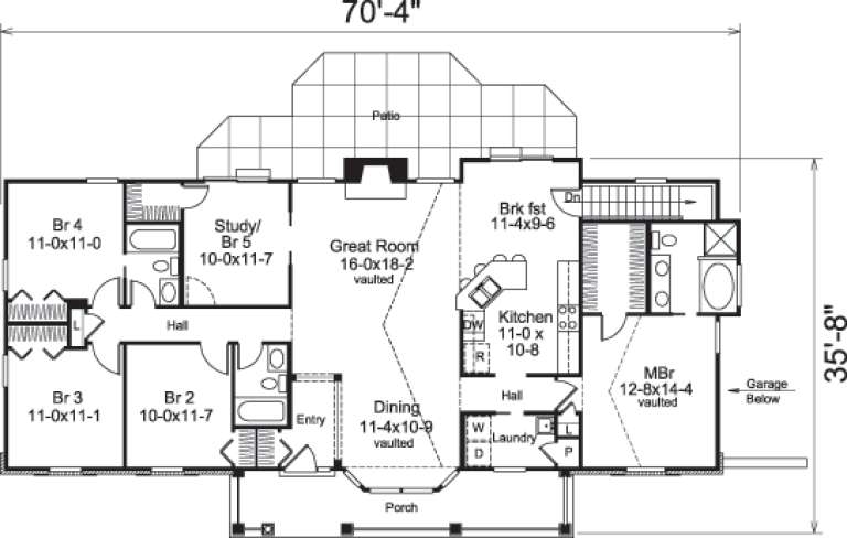 House Plan House Plan #14606 Drawing 1