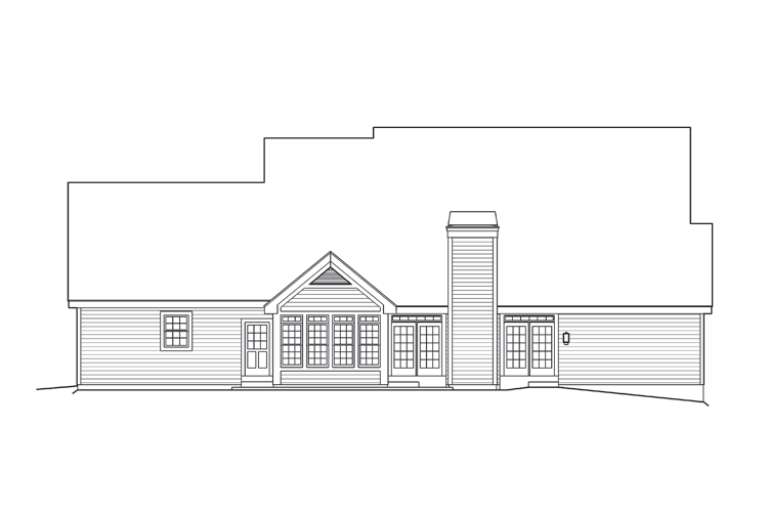 Traditional House Plan #5633-00161 Elevation Photo