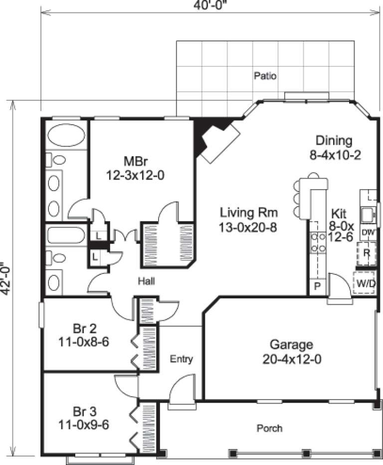 House Plan House Plan #14609 Drawing 1