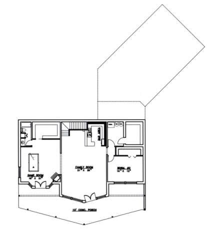 Basement Floor for House Plan #039-00198