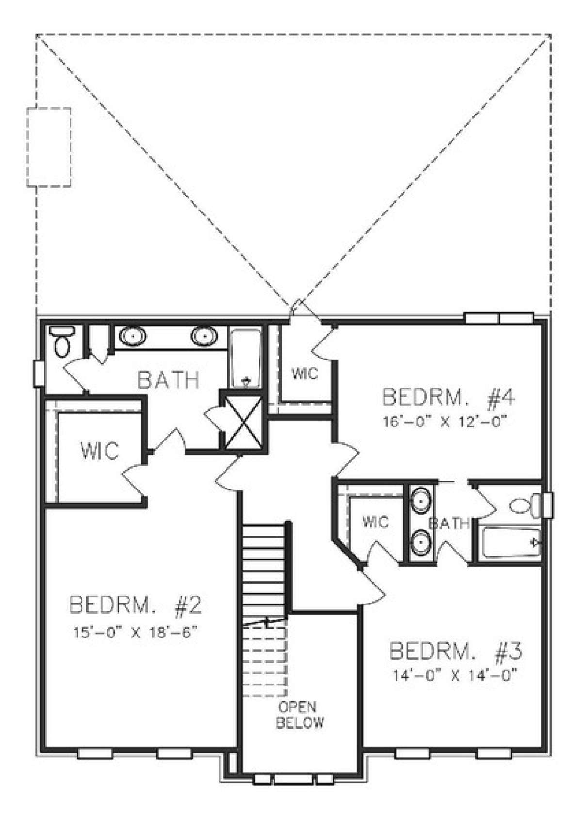 Floorplan 2 for House Plan #6819-00003