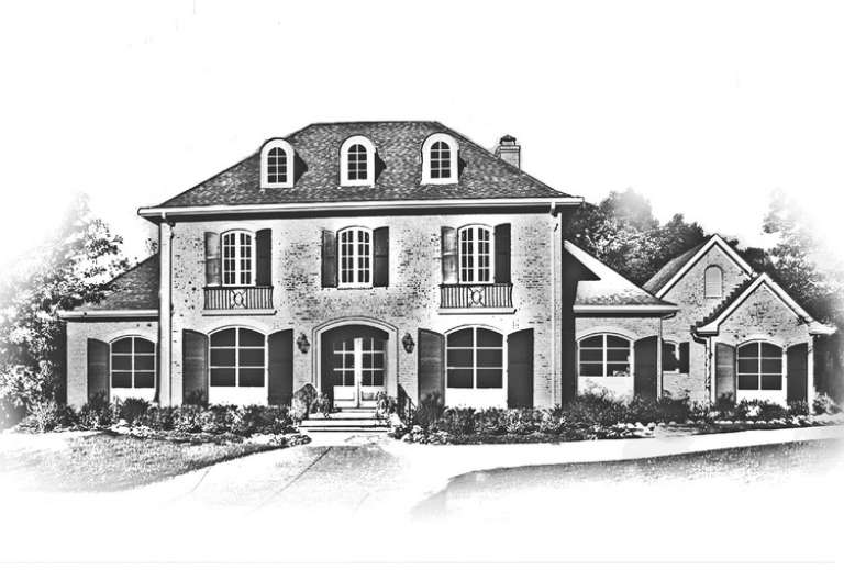 Luxury House Plan #6819-00004 Elevation Photo