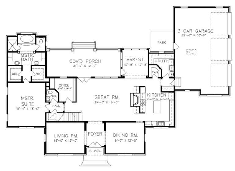 House Plan House Plan #14613 Drawing 1