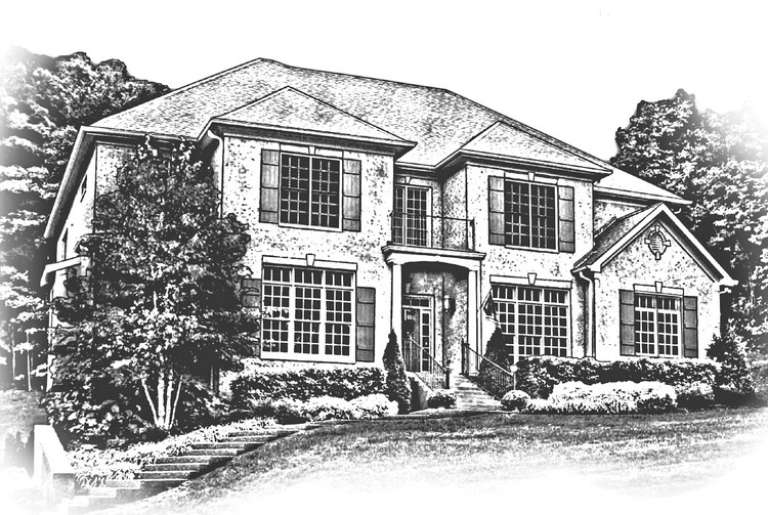 Luxury House Plan #6819-00005 Elevation Photo