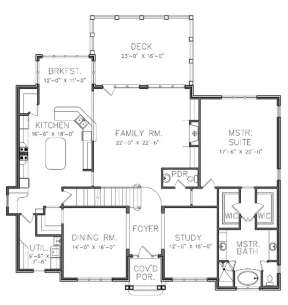 Floorplan 1 for House Plan #6819-00005