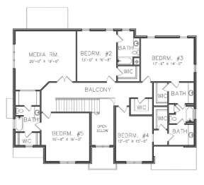 Floorplan 2 for House Plan #6819-00005