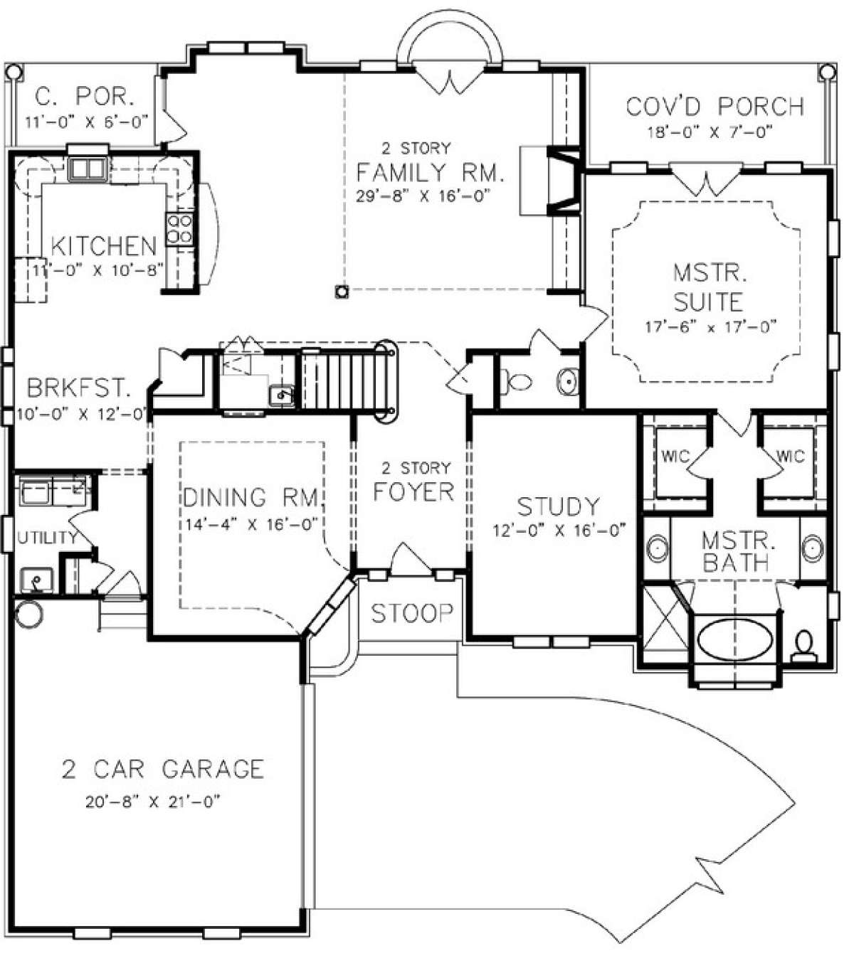 Floorplan 1 for House Plan #6819-00007