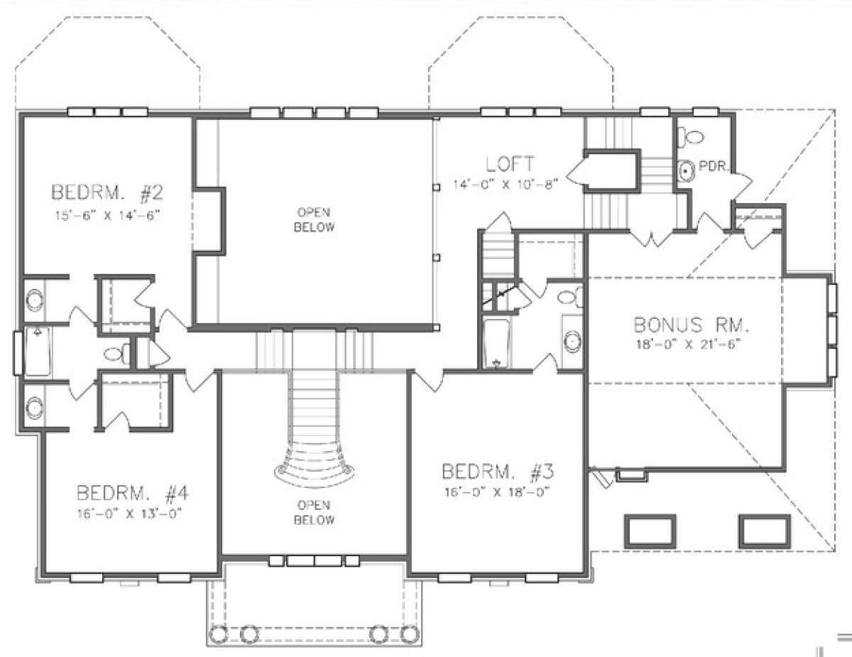 Floorplan 2 for House Plan #6819-00008