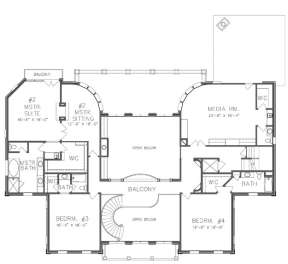 Floorplan 2 for House Plan #6819-00009