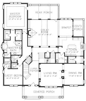 Floorplan 1 for House Plan #6819-00010