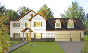Northwest House Plan #039-00199 Elevation Photo