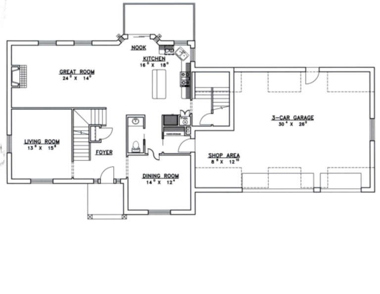 House Plan House Plan #1462 Drawing 2
