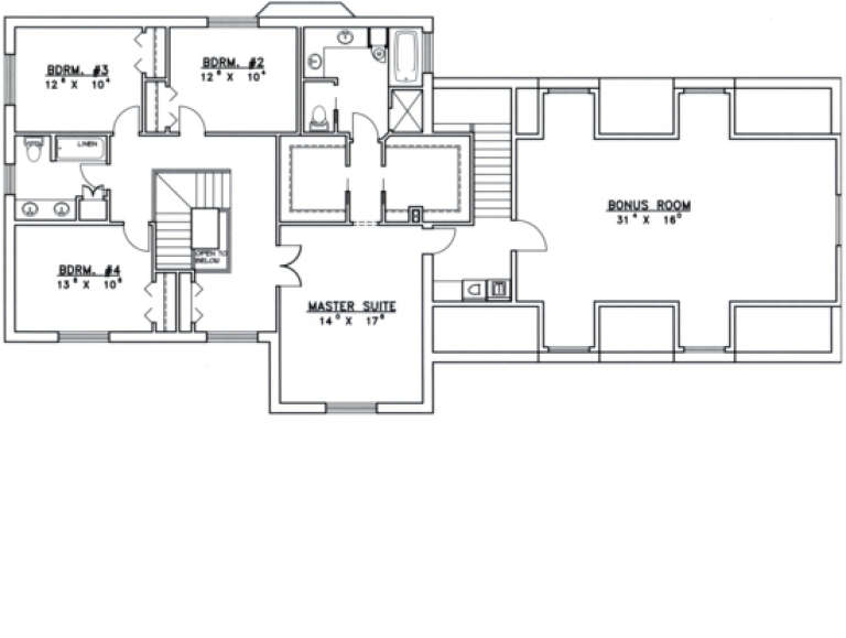 House Plan House Plan #1462 Drawing 3