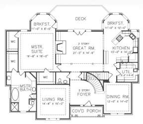 Floorplan 1 for House Plan #6819-00012