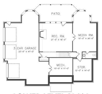 Optional Basement for House Plan #6819-00012