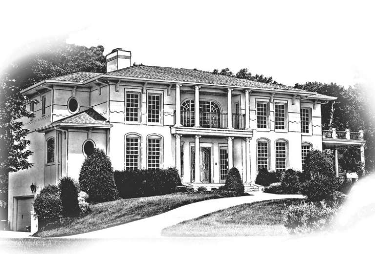 Colonial House Plan #6819-00013 Elevation Photo