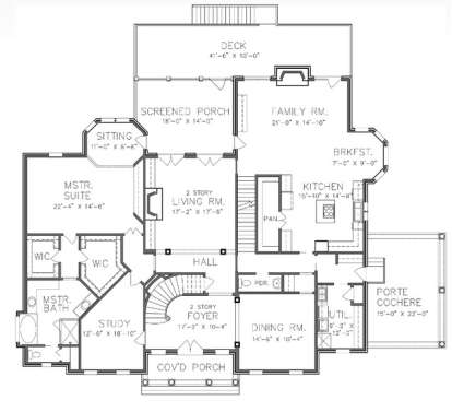 Floorplan 1 for House Plan #6819-00013