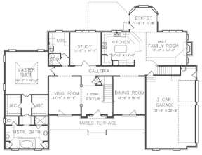 Floorplan 1 for House Plan #6819-00015