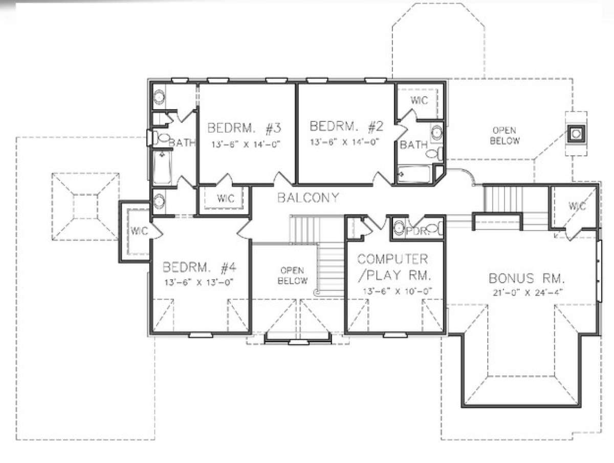 Floorplan 2 for House Plan #6819-00015