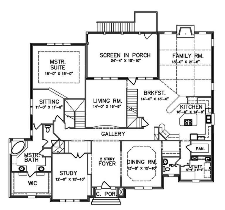 House Plan House Plan #14627 Drawing 1