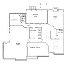 Optiona Basement for House Plan #6819-00018