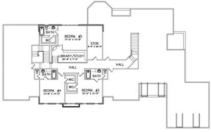 Floorplan 2 for House Plan #6819-00019