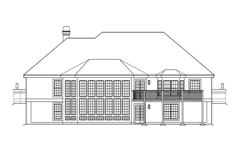 Ranch House Plan #5633-00163 Elevation Photo