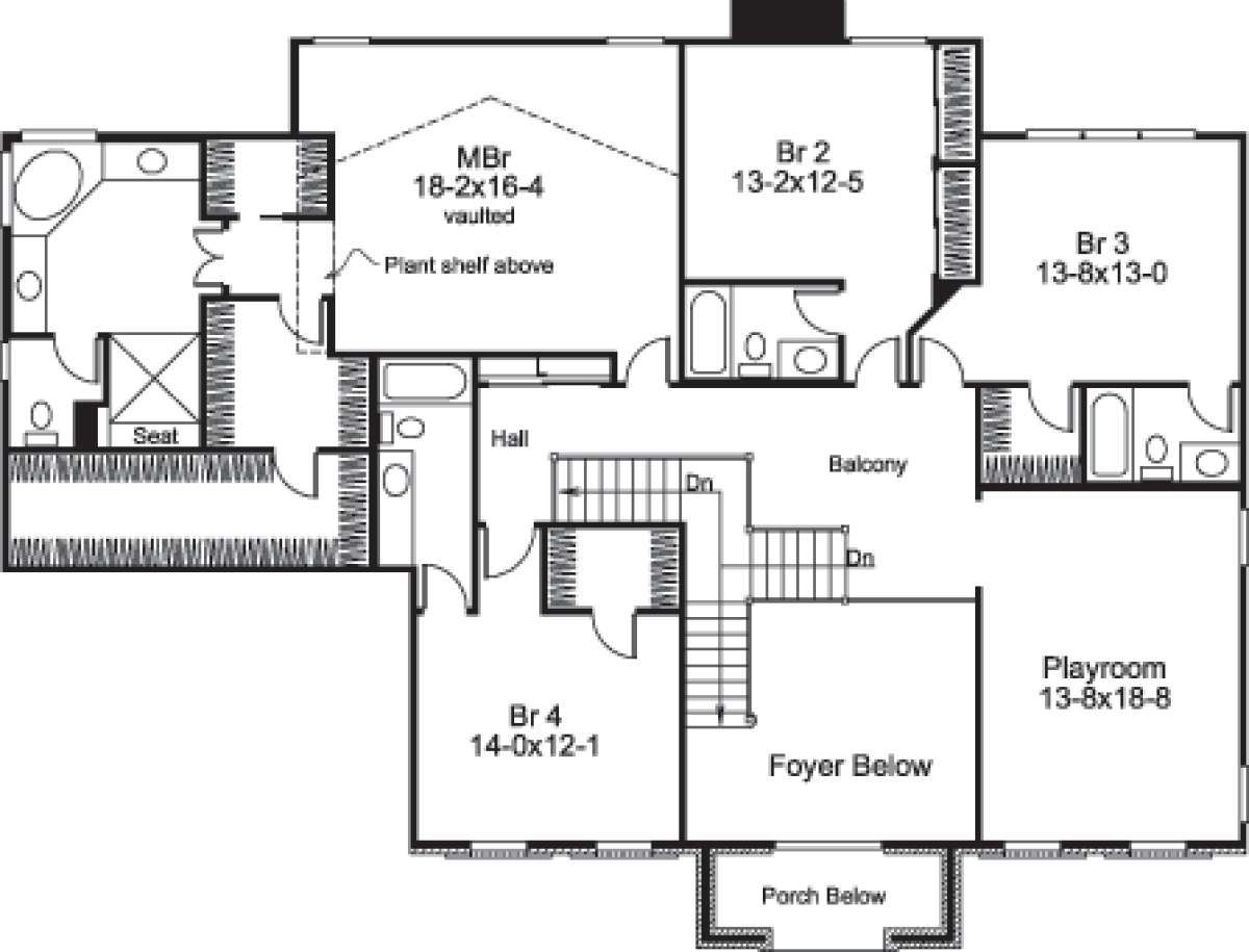 Floorplan 2 for House Plan #5633-00167