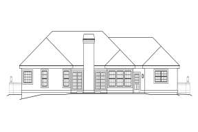 Ranch House Plan #5633-00171 Elevation Photo