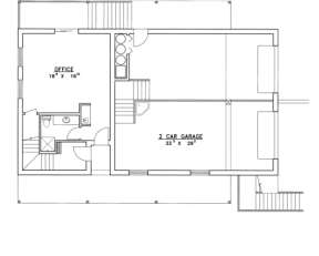 Basement Floor  for House Plan #039-00201