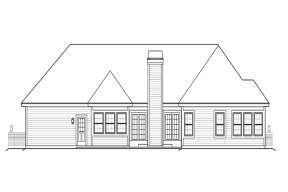 Ranch House Plan #5633-00172 Elevation Photo