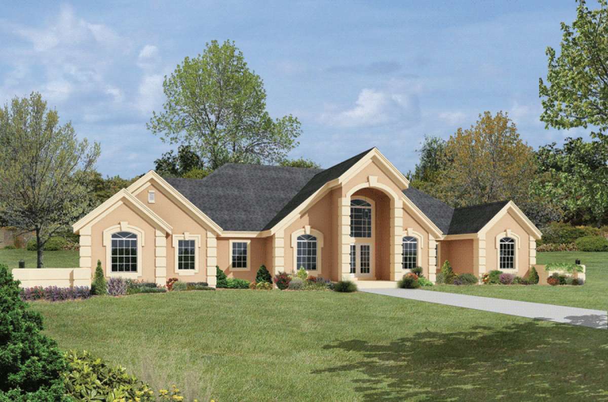  Greek  Revival Plan  2 767 Square Feet 3 Bedrooms 3 