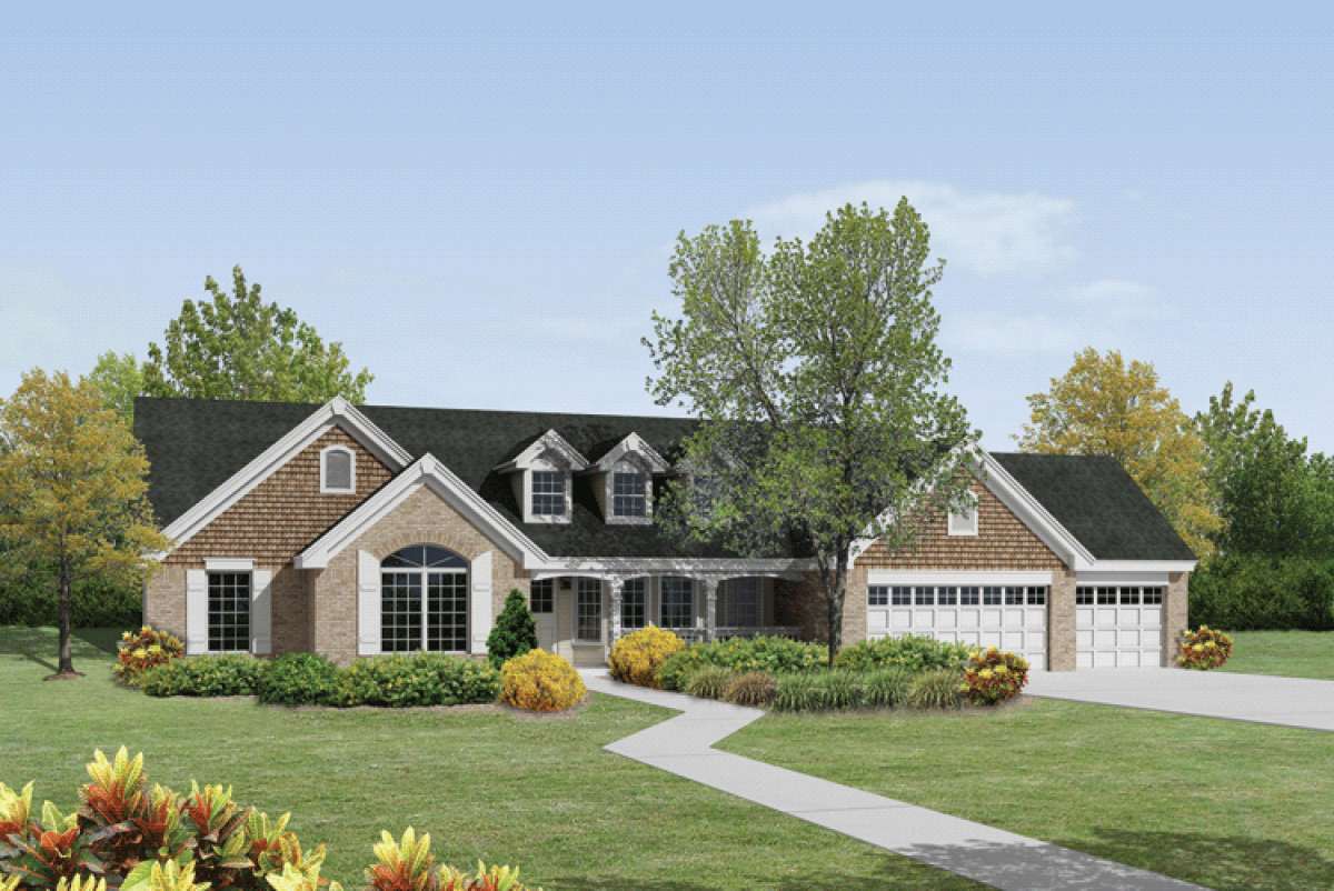 House Plan 5633 00179 Cape Cod Plan 2 322 Square Feet 4 Bedrooms 3 Bathrooms
