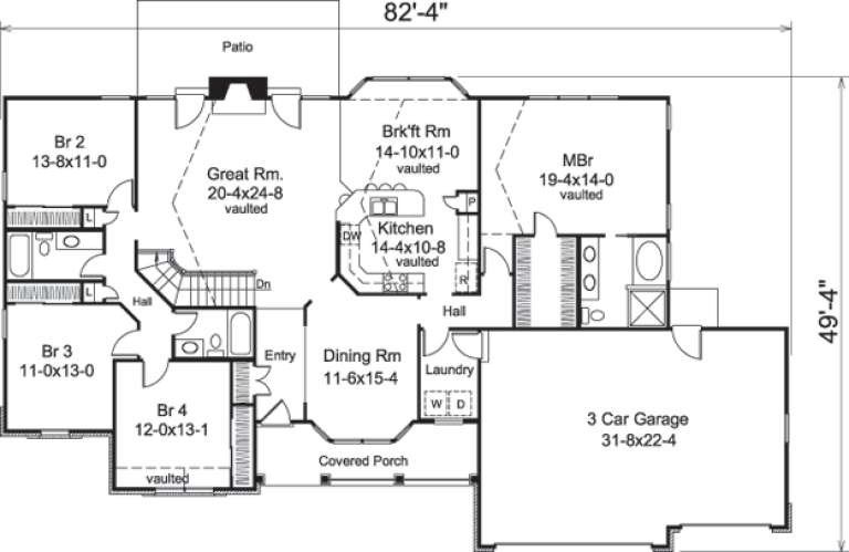 House Plan House Plan #14648 Drawing 1