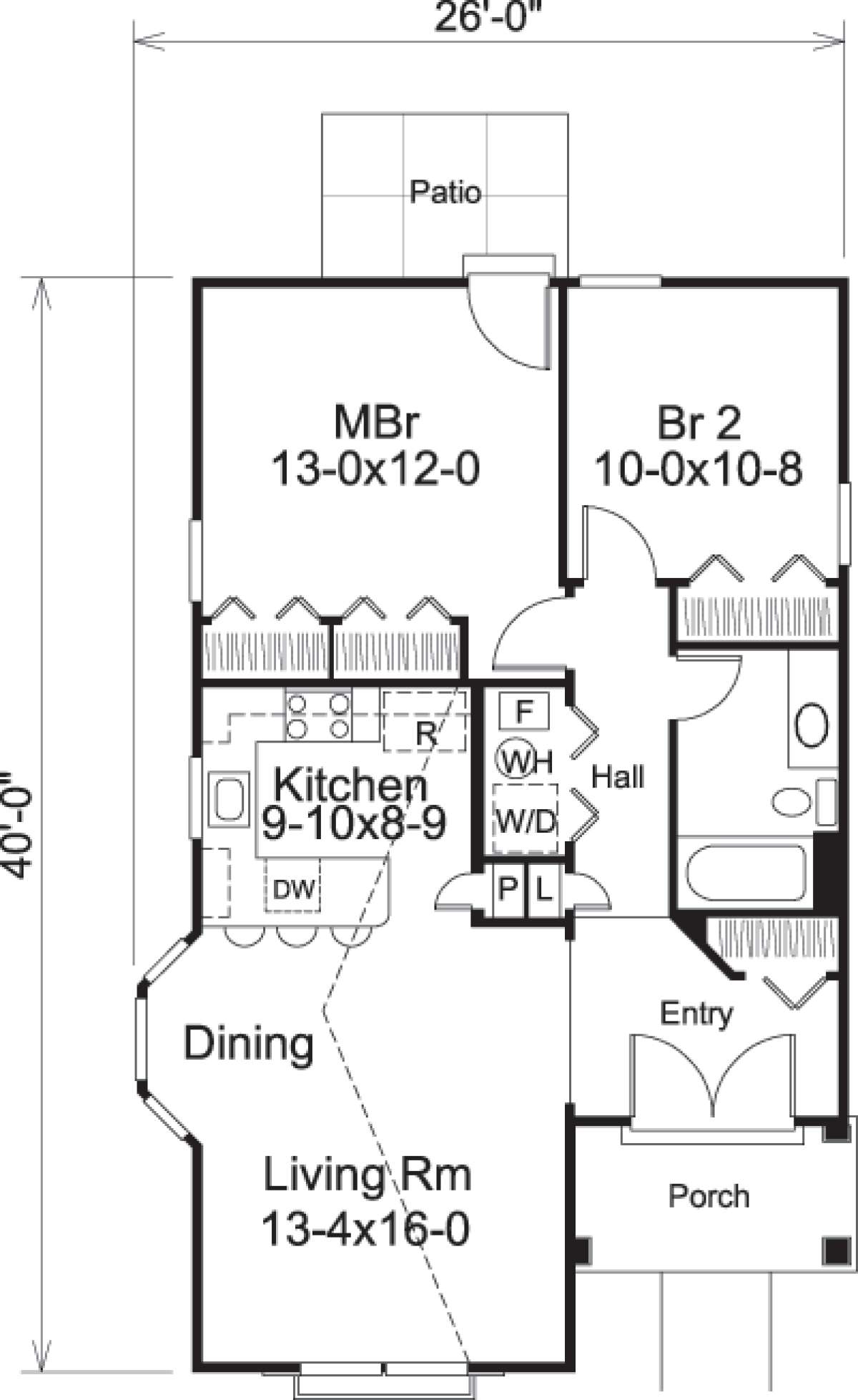 Floorplan 1 for House Plan #5633-00180