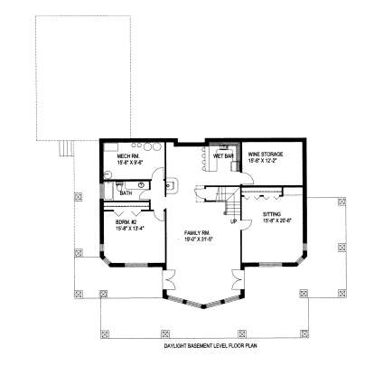 Basement for House Plan #039-00202