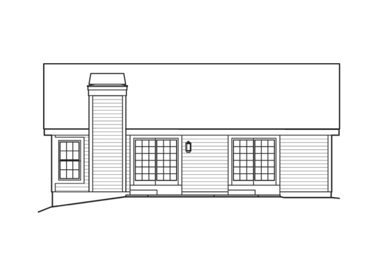 Narrow Lot House Plan #5633-00182 Elevation Photo