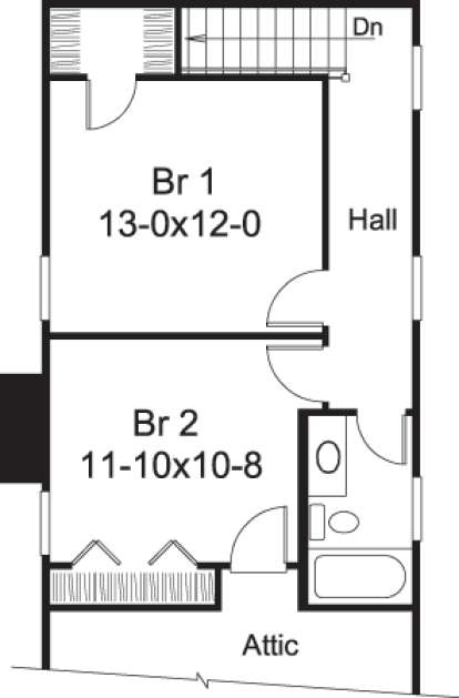 Floorplan 2 for House Plan #5633-00184