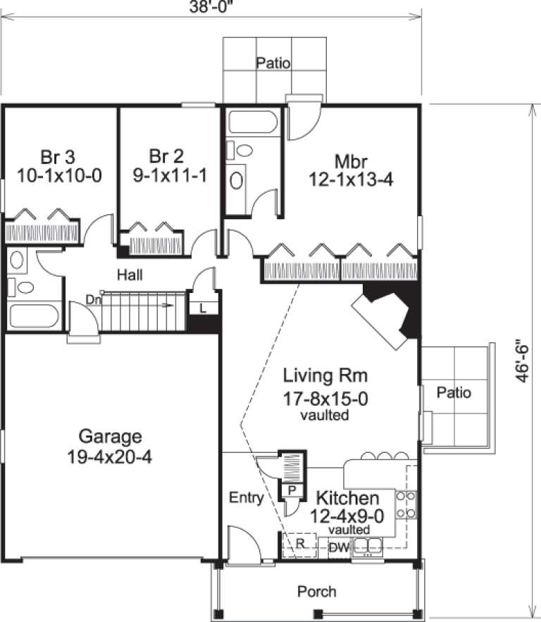 House Plan House Plan #14654 Drawing 1