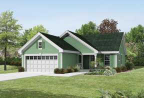 Ranch House Plan #5633-00186 Elevation Photo