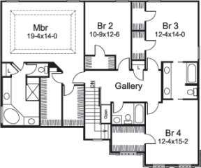 Floorplan 2 for House Plan #5633-00187