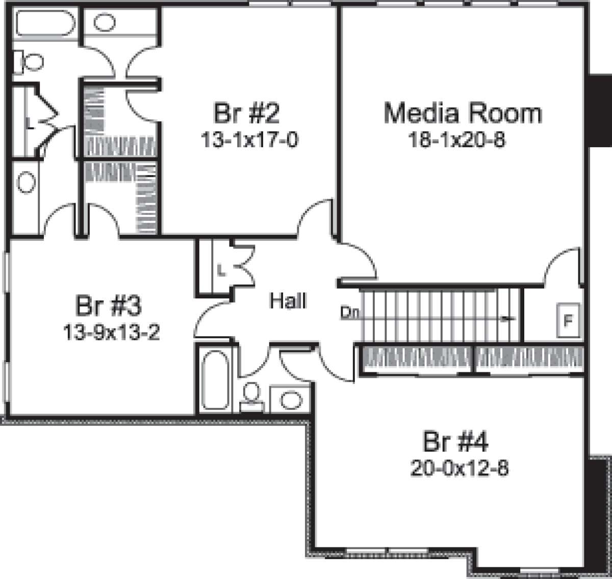 Floorplan 2 for House Plan #5633-00188