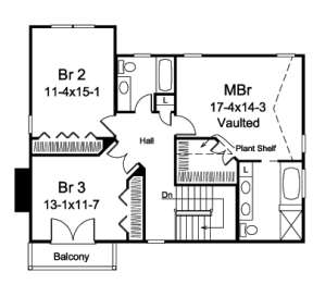 Floorplan 2 for House Plan #5633-00189