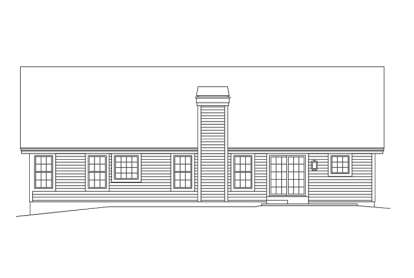 Ranch House Plan #5633-00195 Elevation Photo